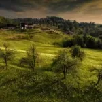 foto Potcoava, lumina magica de apus